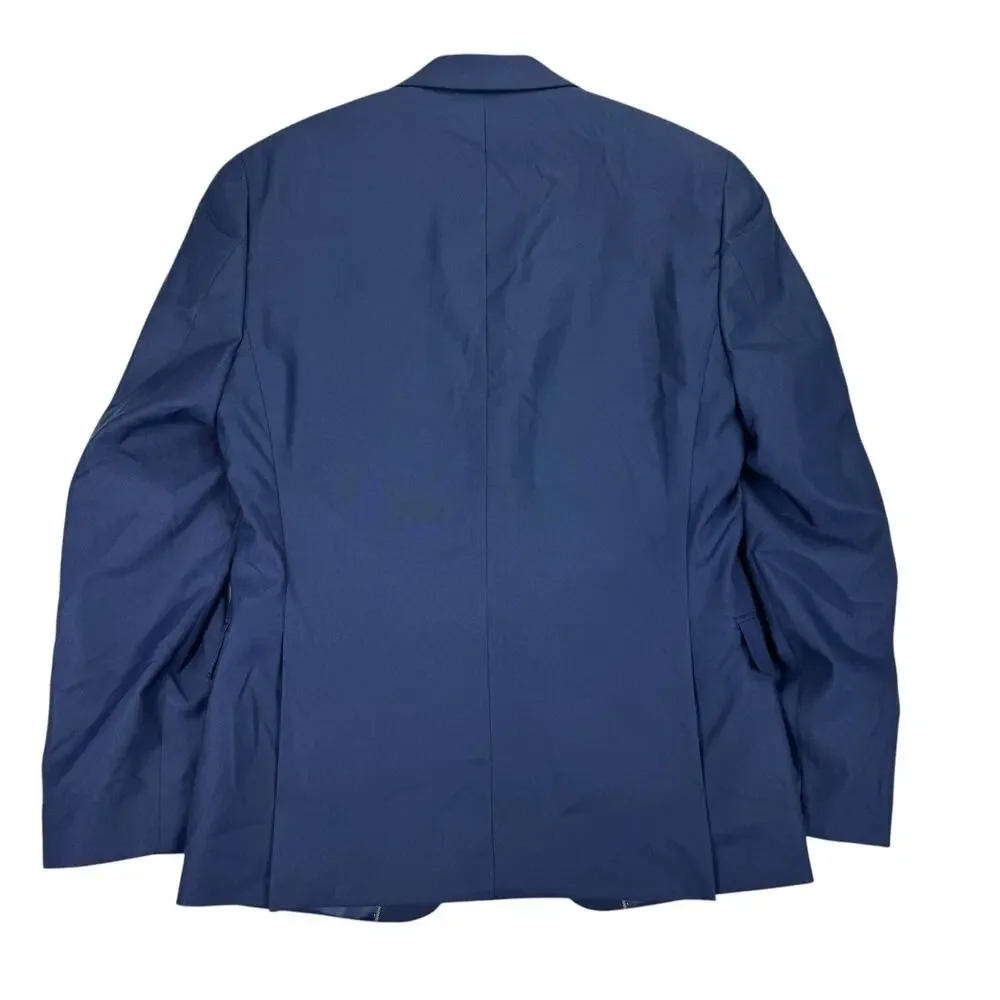 Alfani Mens Classic Fit Stretch Solid Suit Jacket Blue 36S